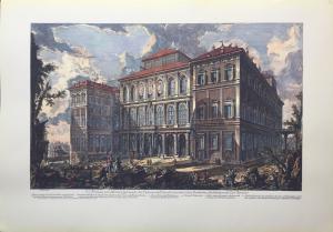 "View of the Quirinal Hill of the Palace of the Excellent House of Barberini" - Piranesi print